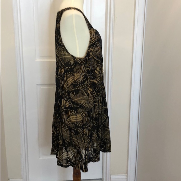 NWT Free People Velvet Sleeveless Printed Dress - Picture 5 of 8